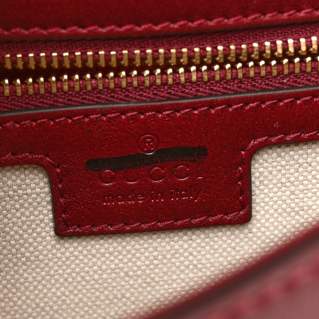 Roxy Calfskin Medium Blondie Top Handle Bag Rosso Ancora