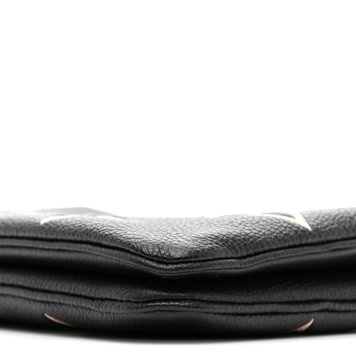 Empreinte Monogram Giant Double Zip Pochette Black Cream