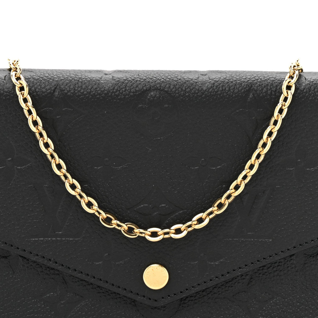 Empreinte Pochette Felicie Chain Wallet Black