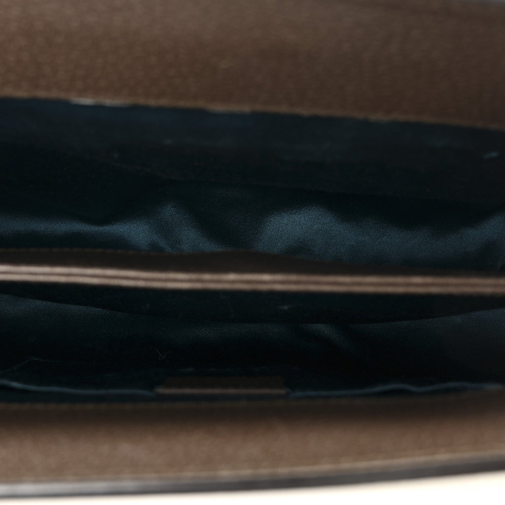 GG Supreme Monogram Web Small Ophidia Chain Shoulder Bag Brown