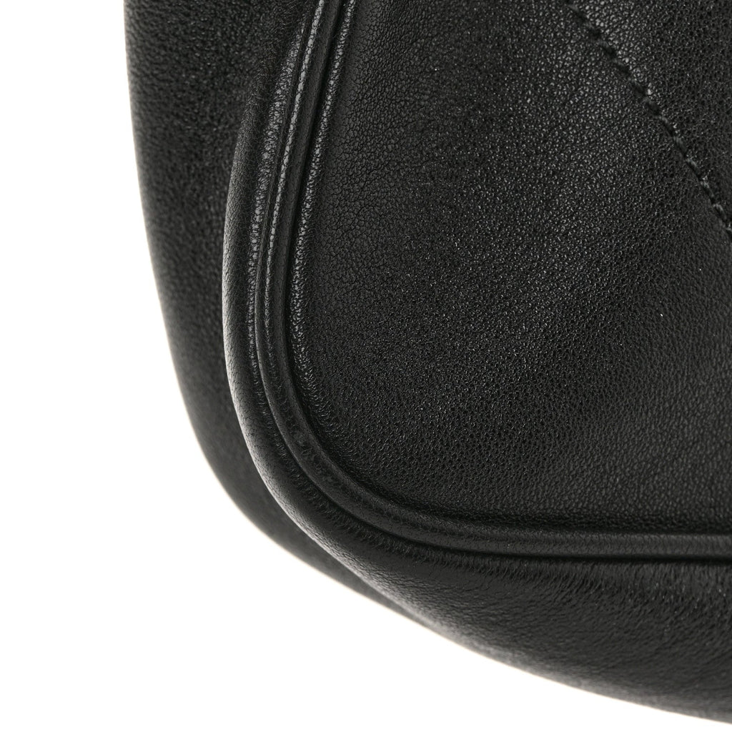Goatskin Small GG Monochrome Aphrodite Shoulder Bag Black
