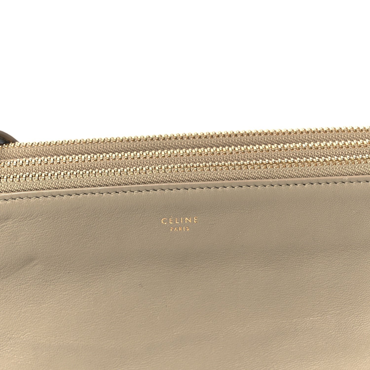 Lambskin Large Trio Crossbody Bag Beige