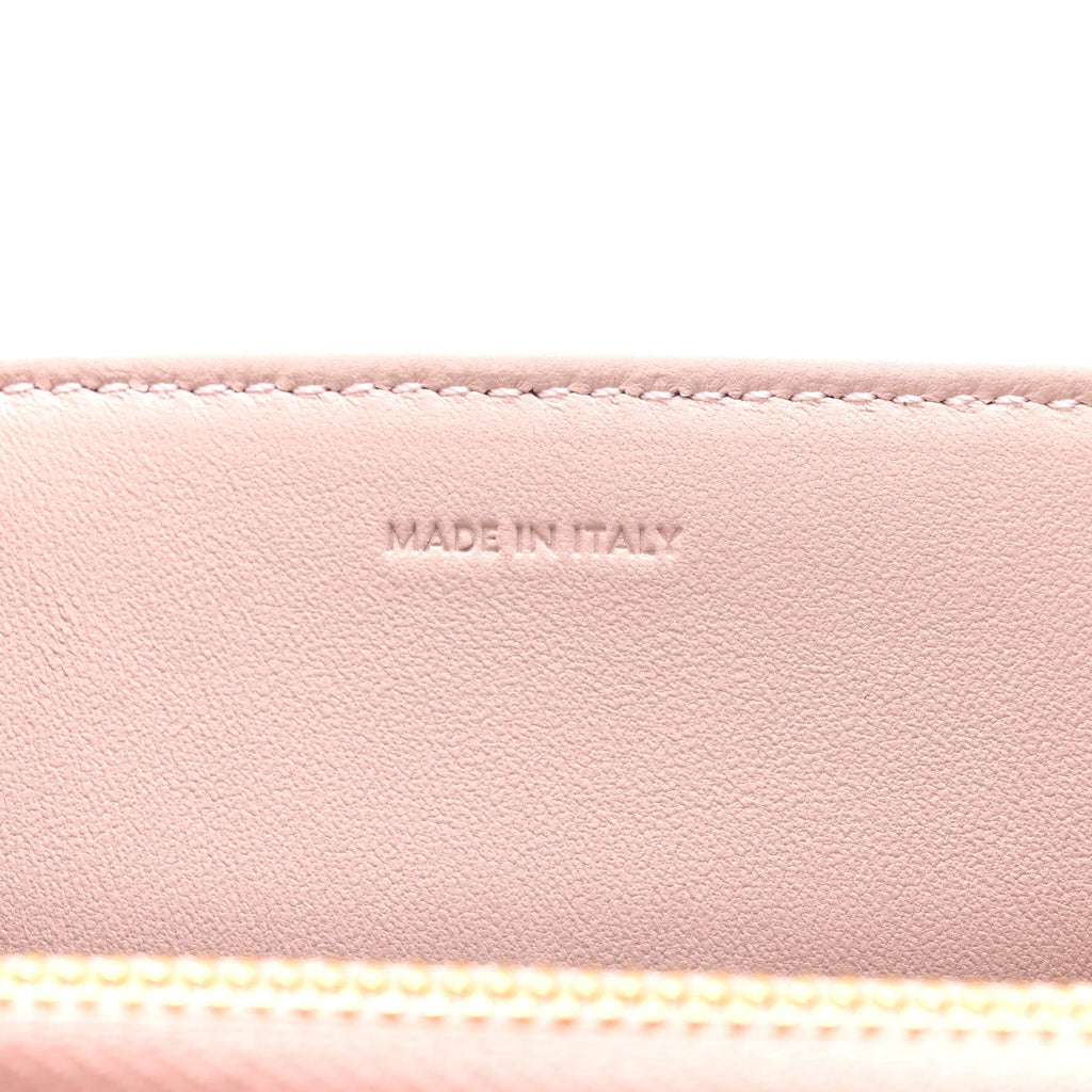 Satinated Calfskin Mini 16 Top Handle Bag Bleached Pink