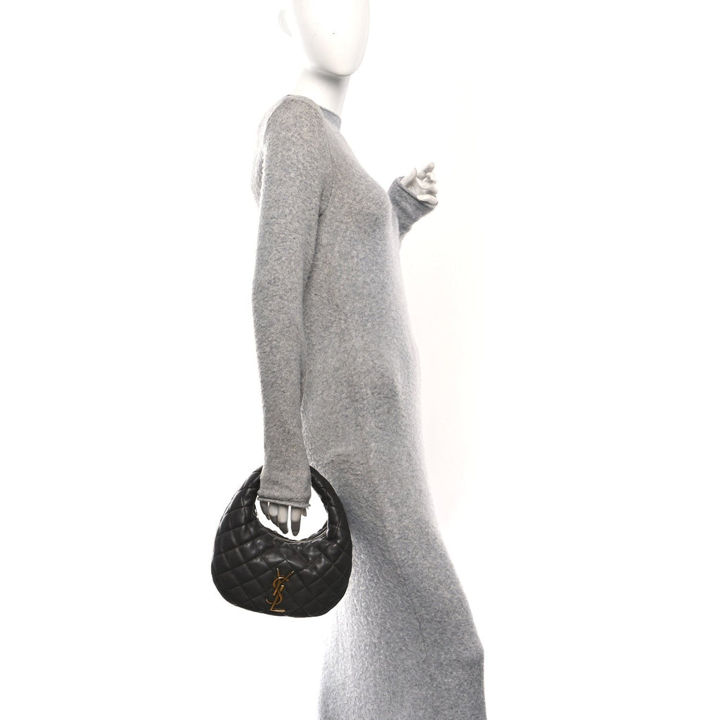 Lambskin Quilted Icarino Bag Urban Grey