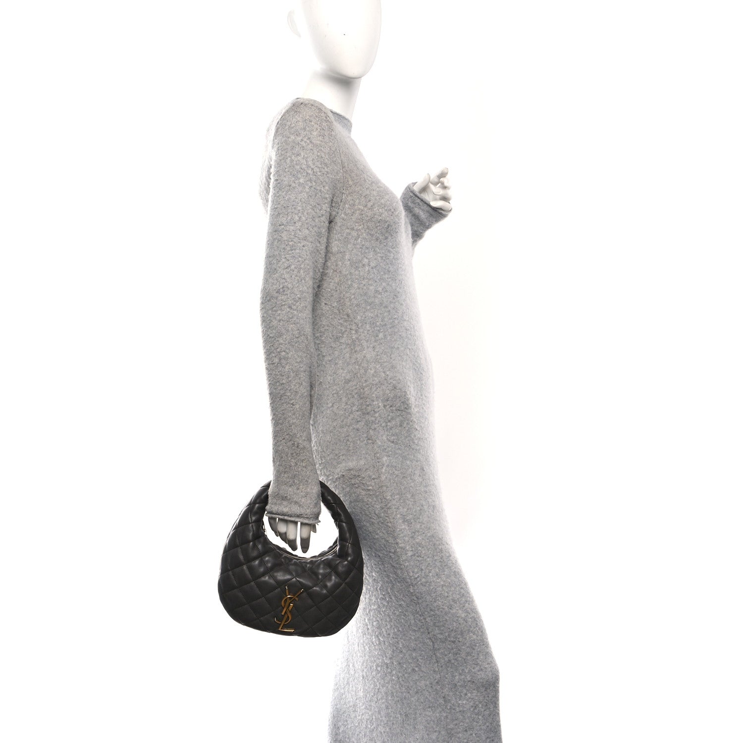 Lambskin Quilted Icarino Bag Urban Grey