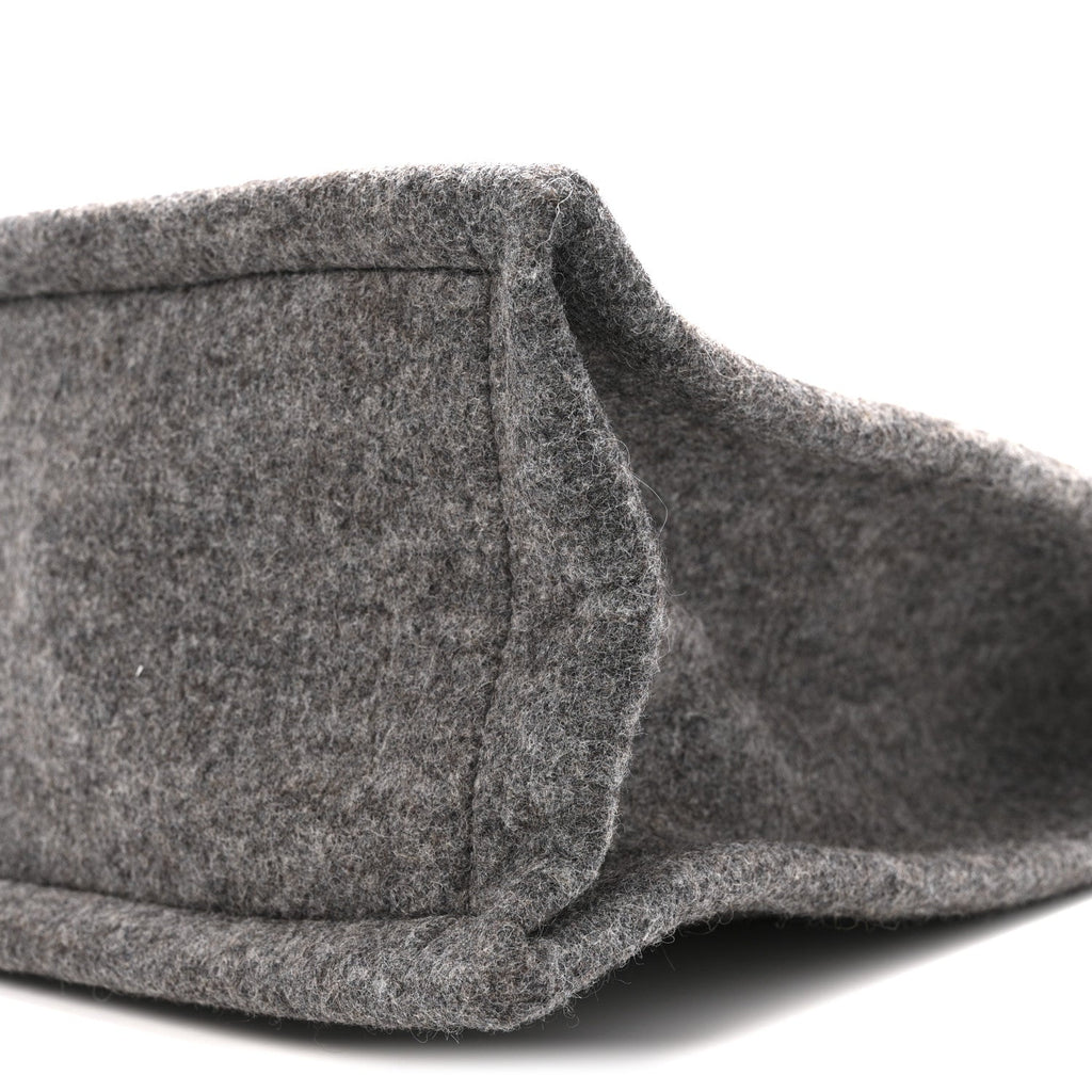 Wool Calfskin Rive Gauche Tote Grey