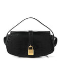 Lizard Tabou Clutch On Strap Black