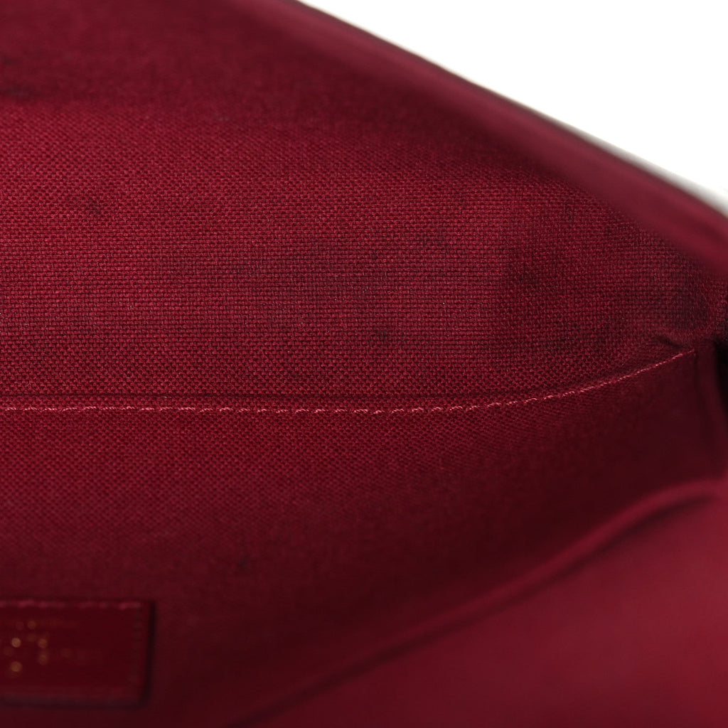 Monogram Pochette Felicie Chain Wallet Fuchsia