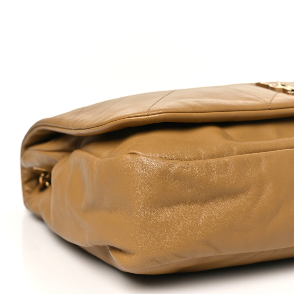 Lambskin Matelasse Monogram Large Jamie 4.3 Tabac Brown