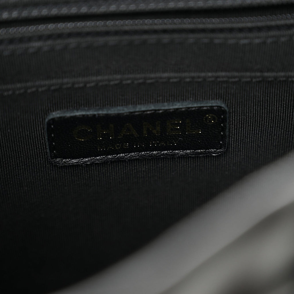 Lambskin Quilted Small Urban Spirit Backpack Black