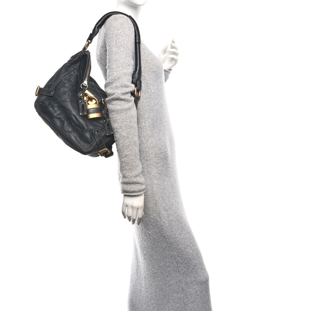 Calfskin Paddington Hobo Black