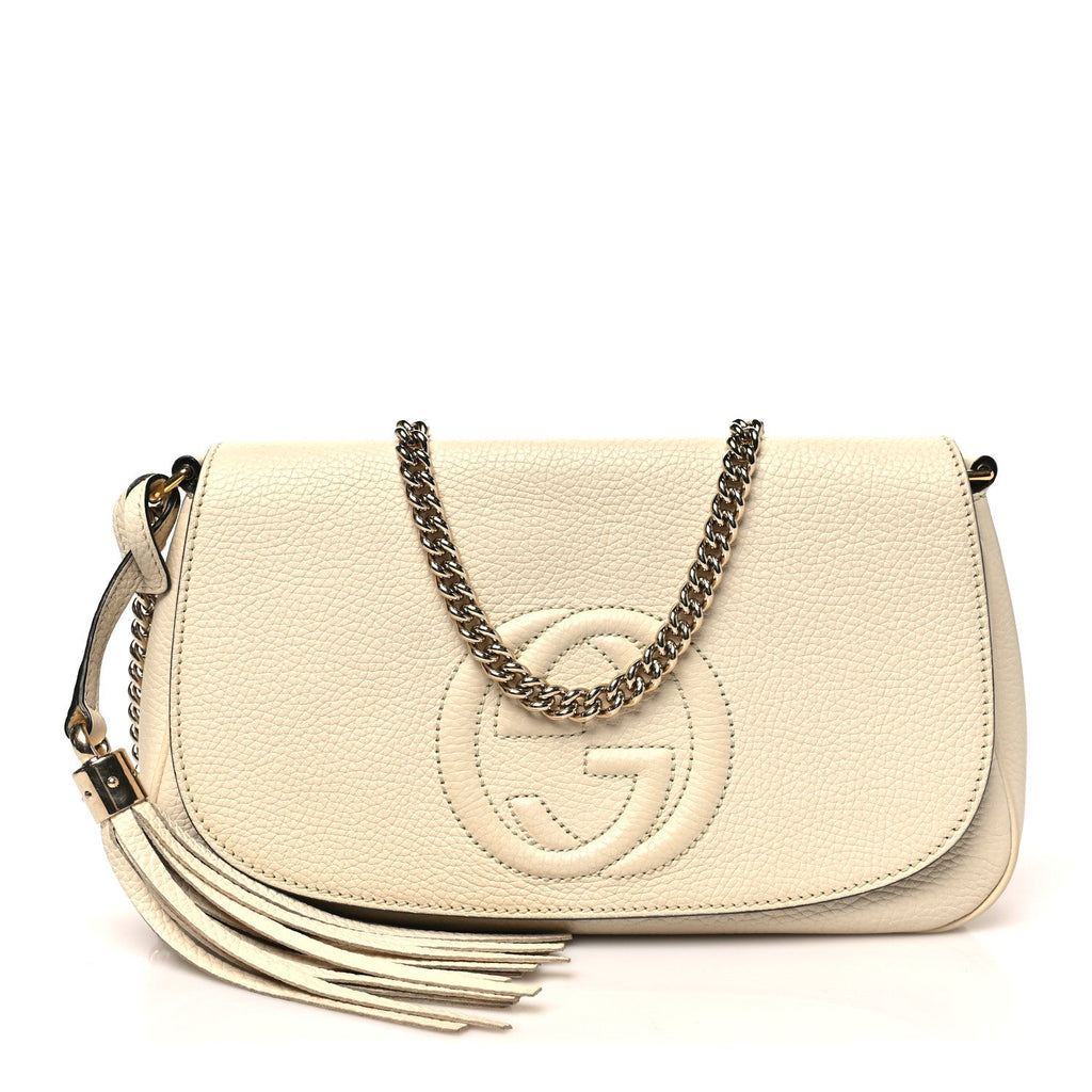 Cellarius Calfskin Medium Soho Flap Crossbody Ivoire