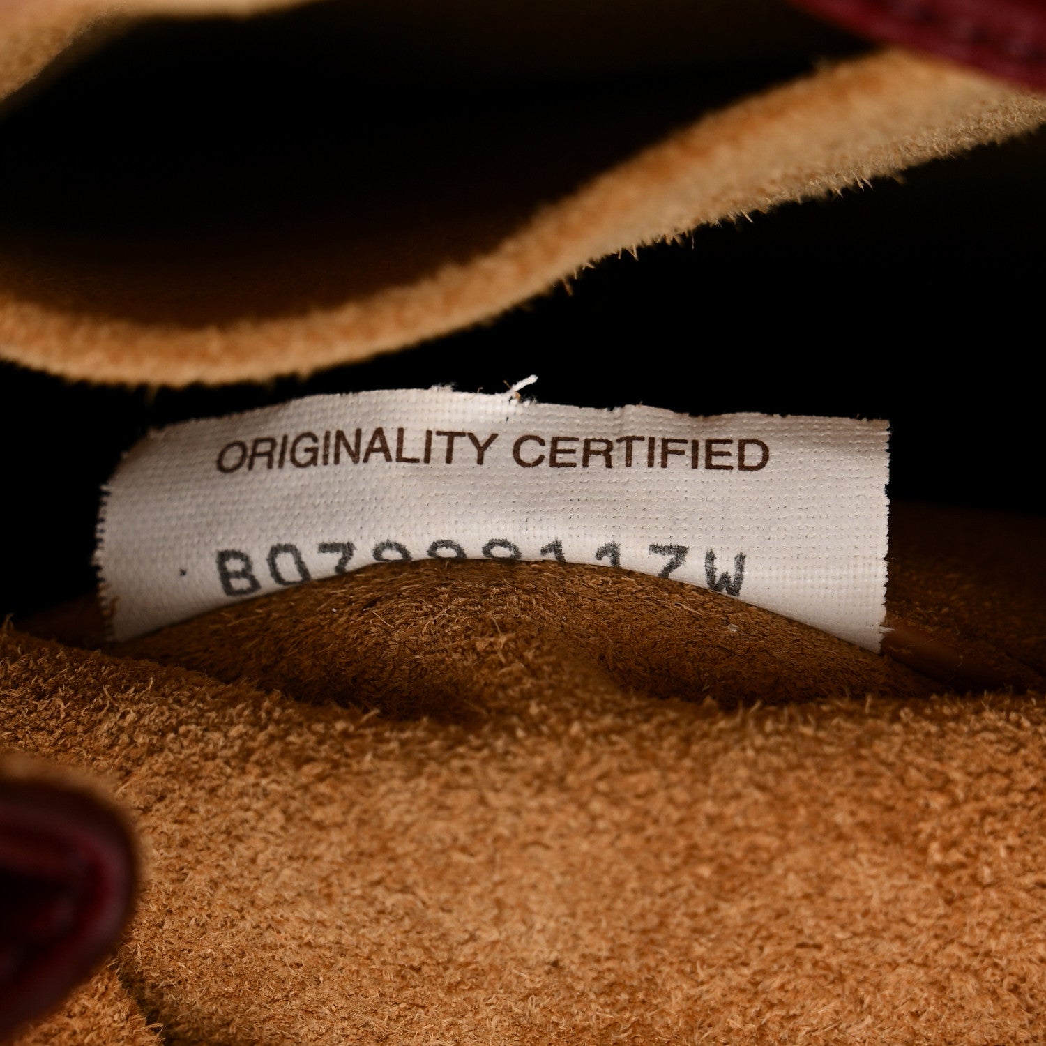 Nappa Drop Bucket Bag Bordeaux
