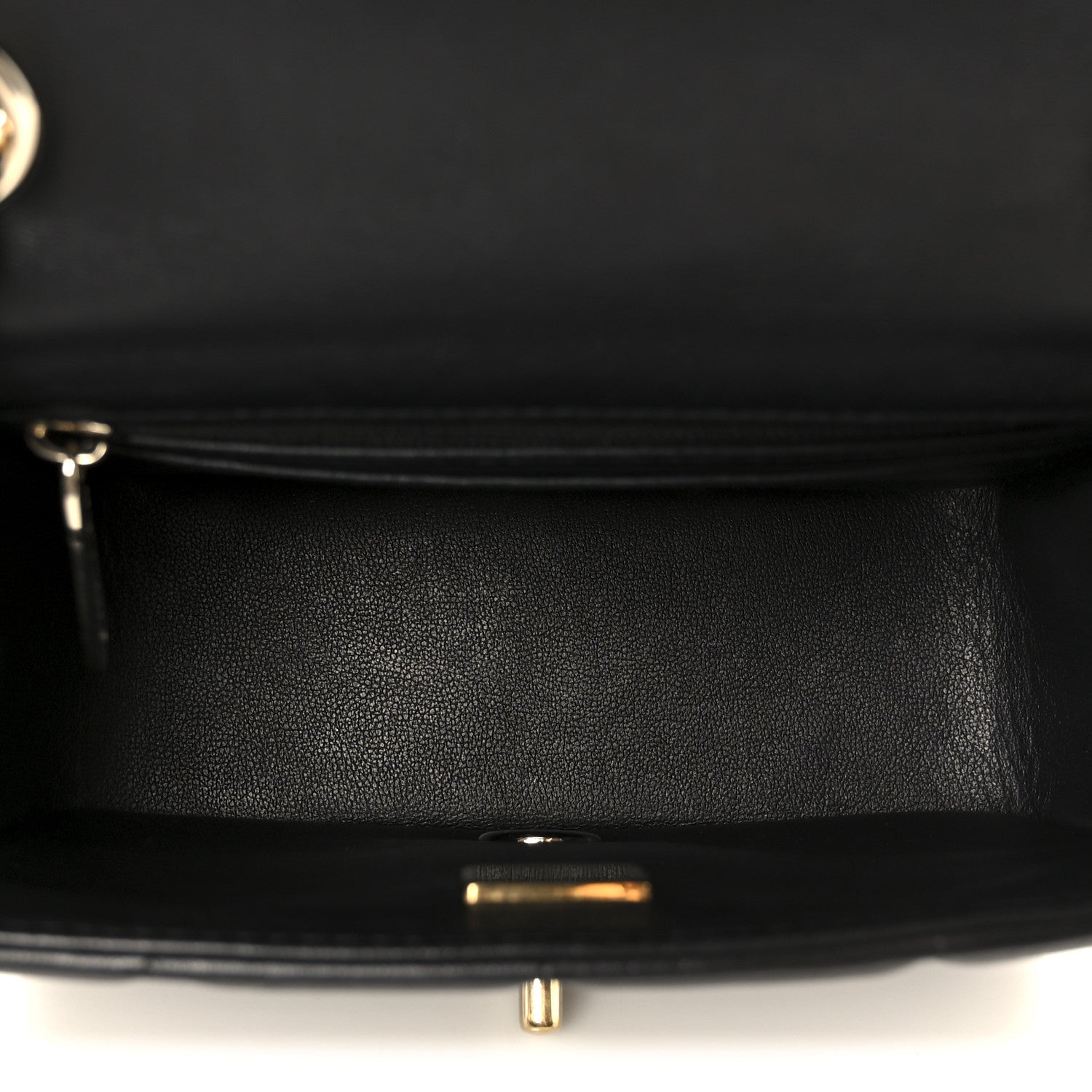 Lambskin Resin Crystal Square Quilted Mini Monacoco Flap Black