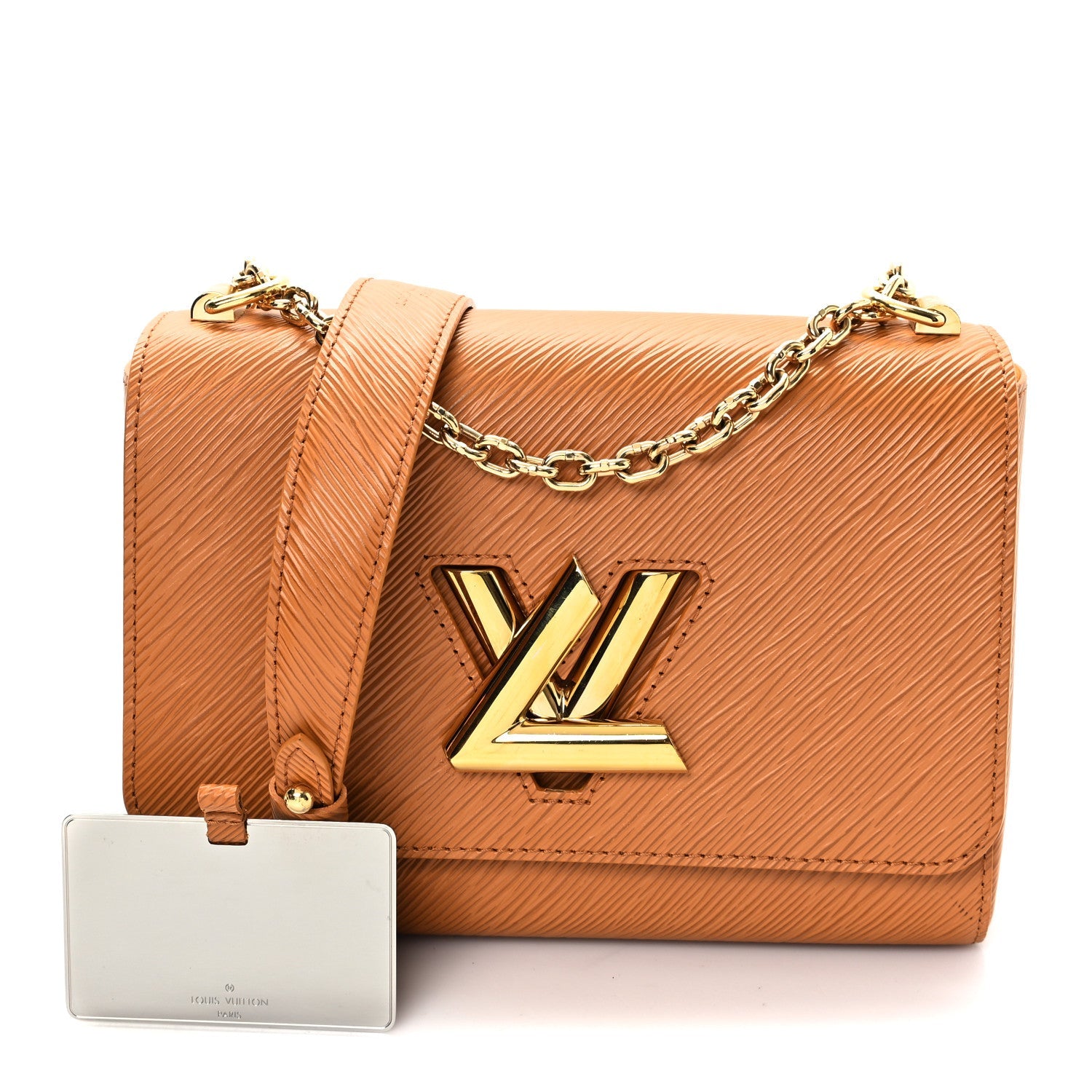 Epi Twist Shoulder Bag MM Gold Miel