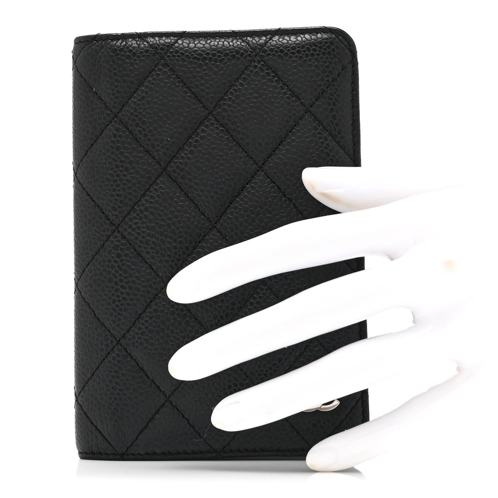 Caviar Quilted Agenda Cover Black