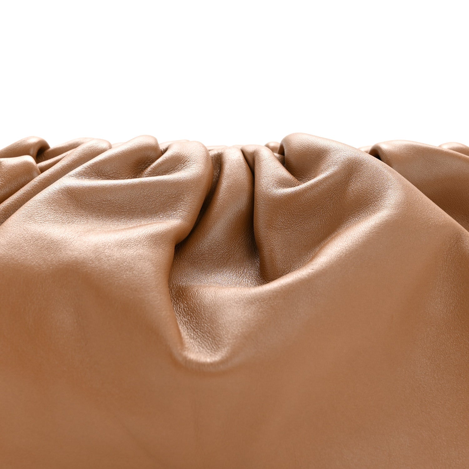 Smooth Butter Calf The Pouch Oversized Clutch Cammello