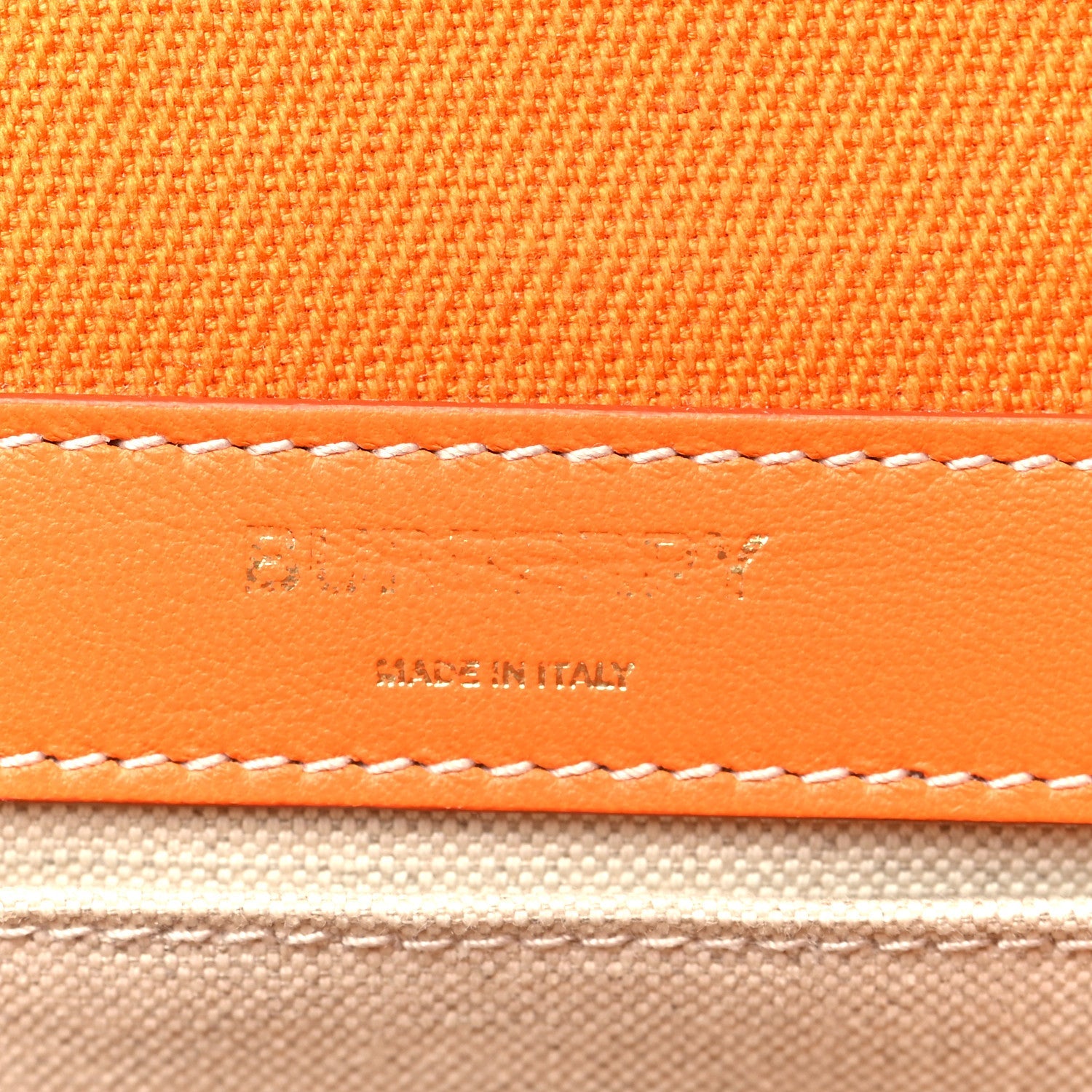 Canvas Horseferry Print Small Lola Bag Deep Orange