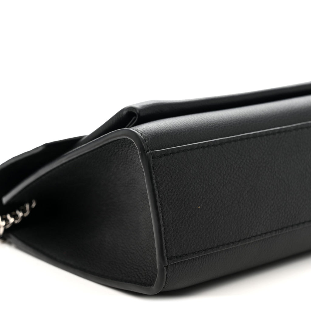 Soft Calfskin Mylockme Chain Bag BB Black