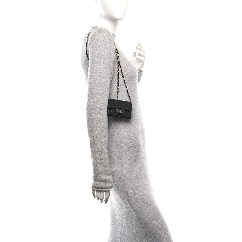 Caviar Quilted Belt Bag Black
