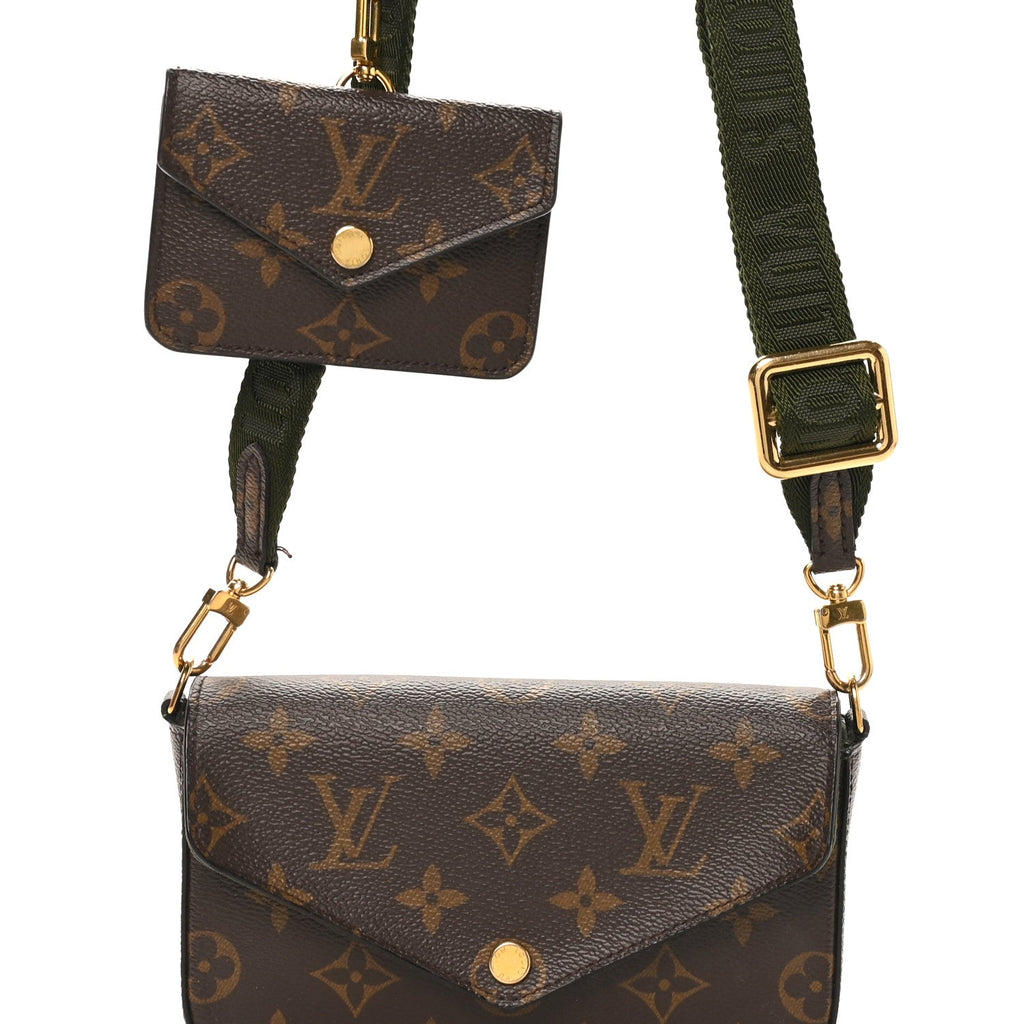 Monogram Felicie Strap & Go Kaki