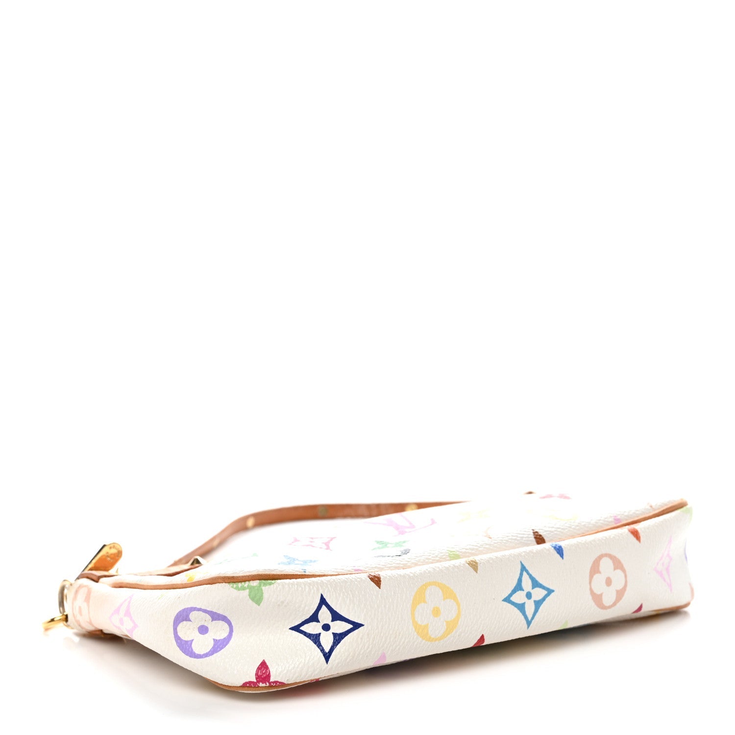 Monogram Multicolor Pochette Accessories White