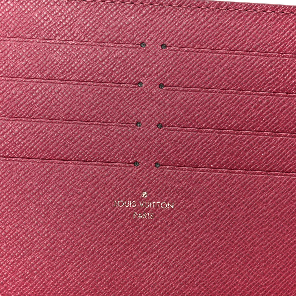 Monogram Pochette Felicie Chain Wallet Fuchsia