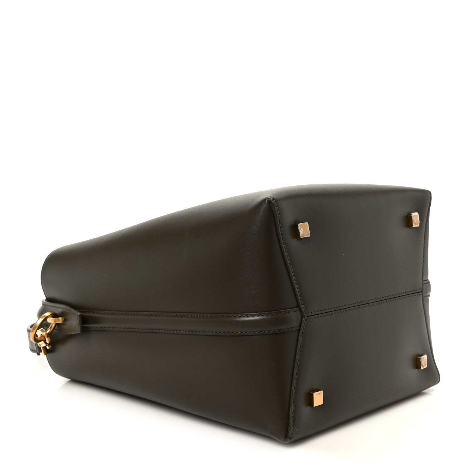 Shiny Calfskin Le 37 Bucket Bag Deep Musk