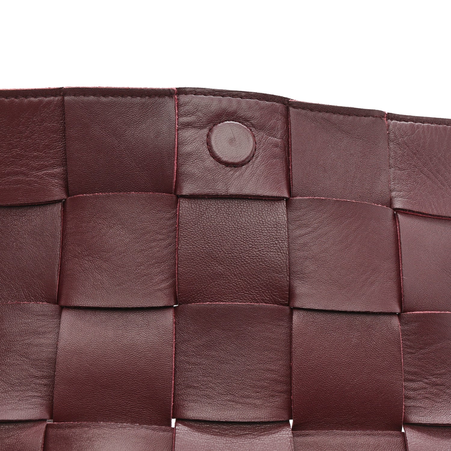 Grained Calfskin Maxi Intrecciato Cassette Crossbody Bag Bordeaux