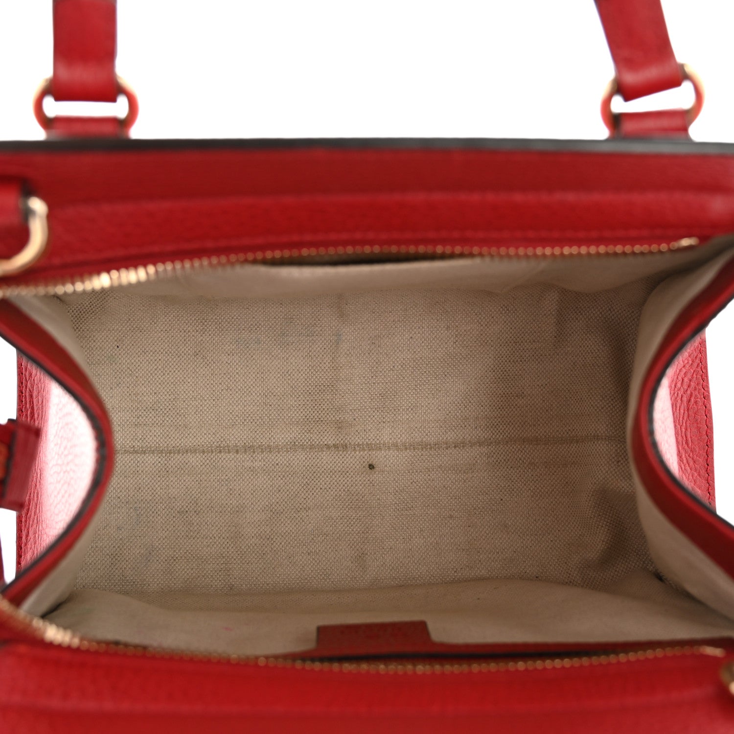 Dollar Calfskin Medium Soho Top Handle Satchel Hibiscus Red