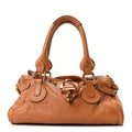 Calfskin Medium Paddington Satchel Tan