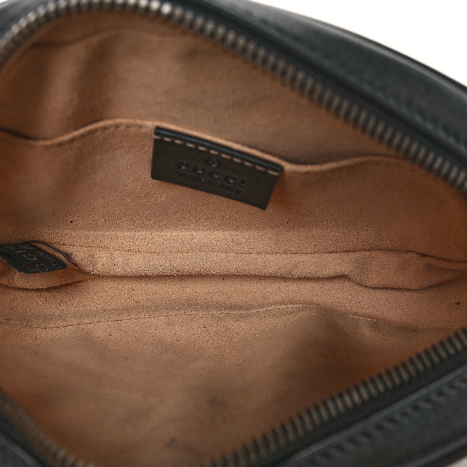 Calfskin Matelasse GG Marmont Belt Bag 75 30 Black