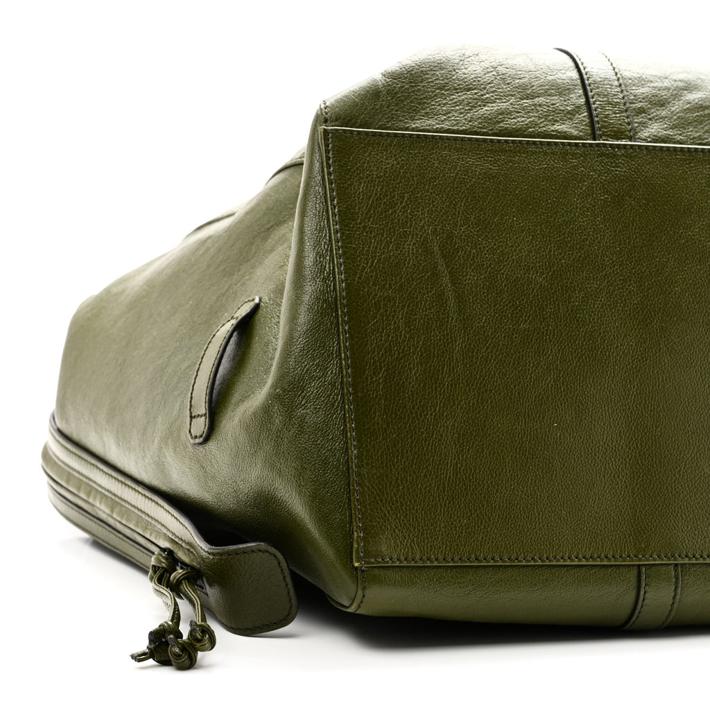 Piuma Lux Energy Monochrome Medium Double G Tote Bag Military Wood
