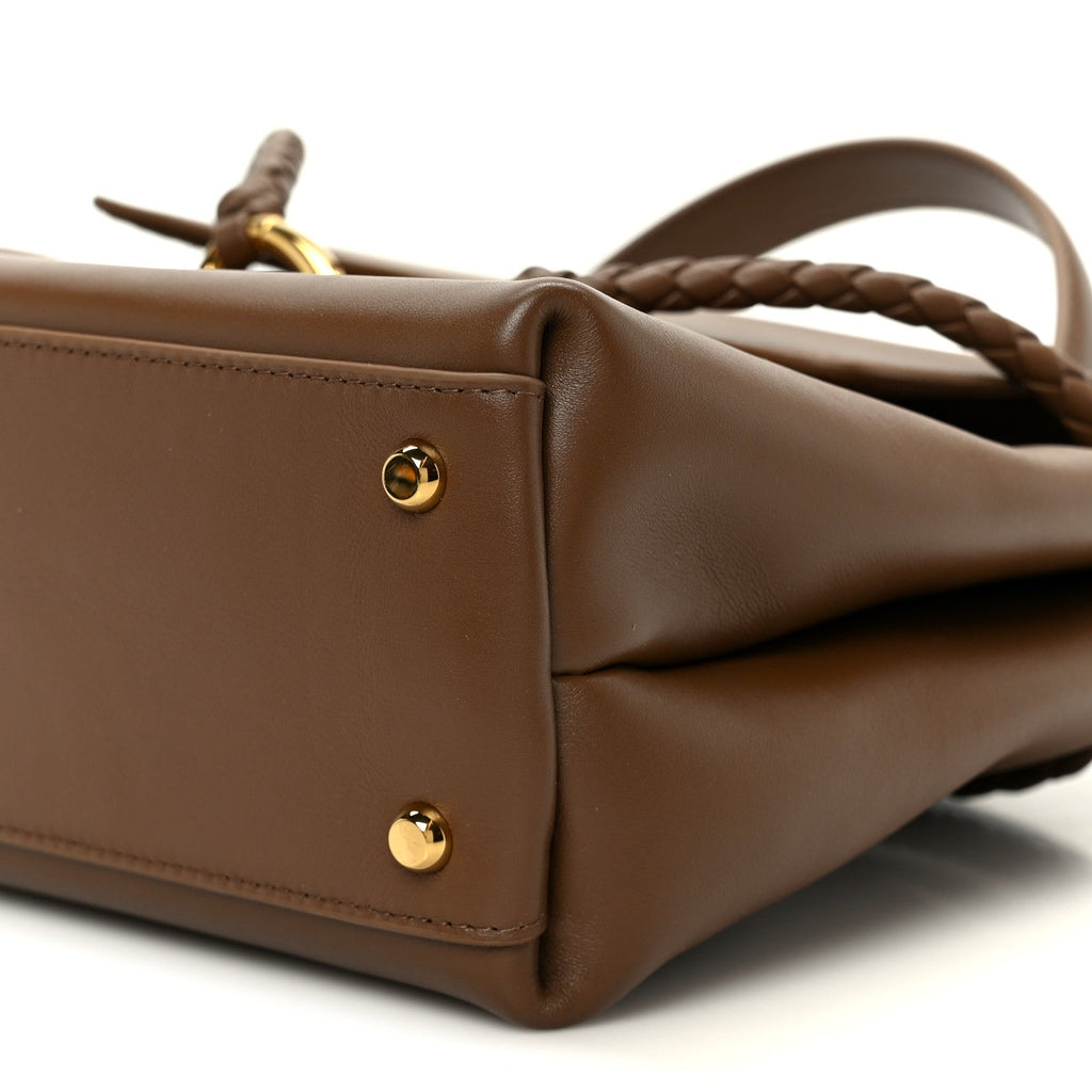 Silky Calfskin Small Ciao Ciao Nocciola