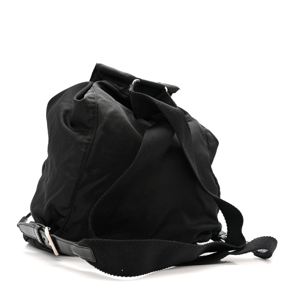 Tessuto Nylon Vela Cinch Backpack Black