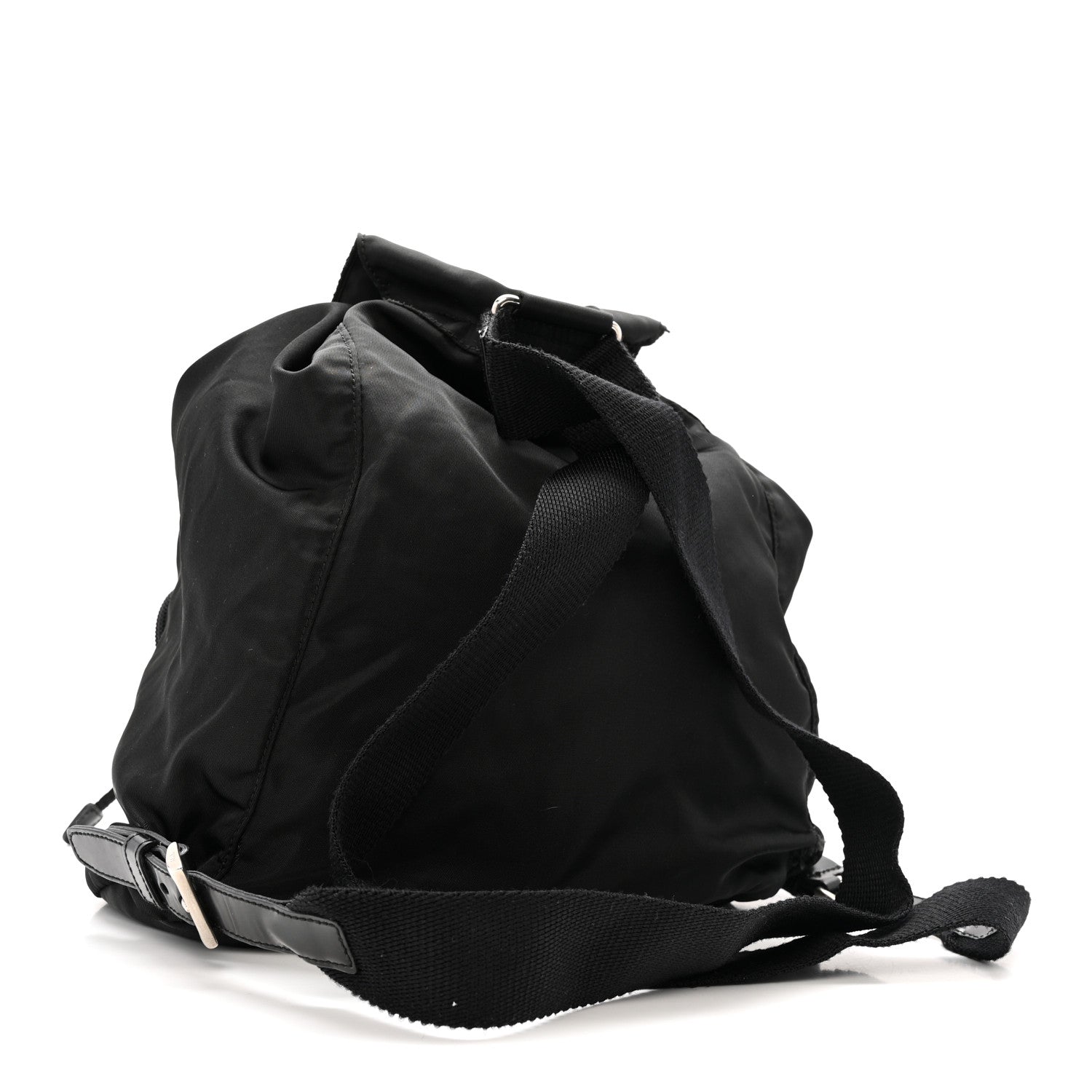 Tessuto Nylon Vela Cinch Backpack Black