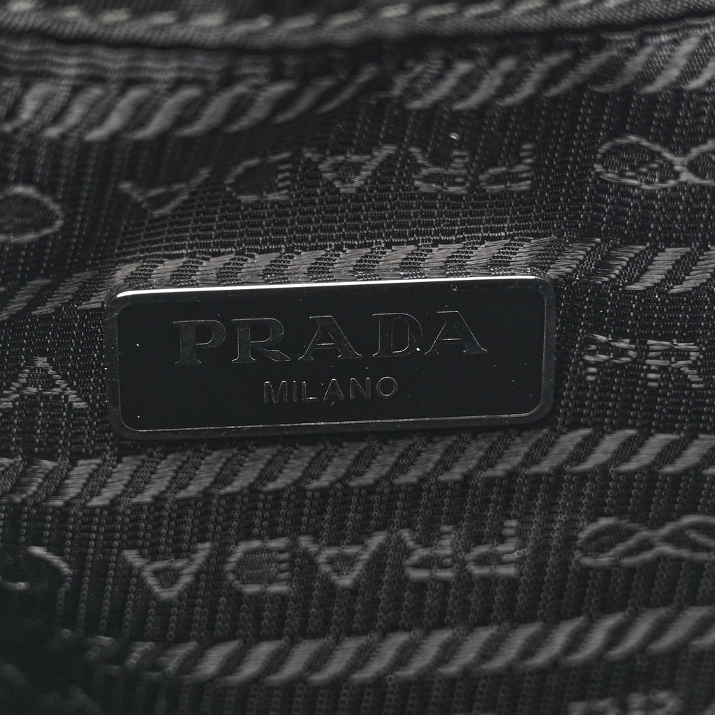 Re-Nylon Vela Drawstring Wristlet Pouch Black