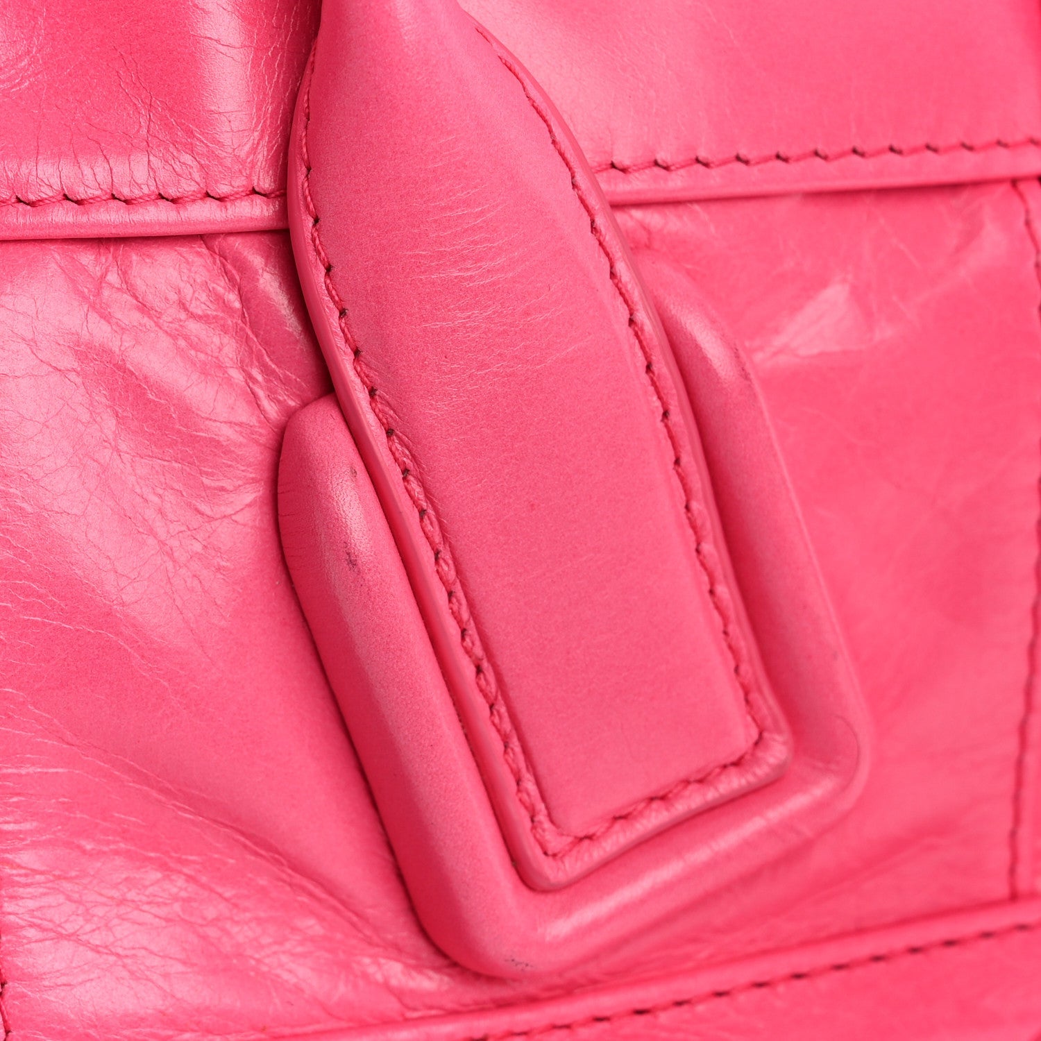 Paper Calfskin Maxi Intrecciato Mini Arco Pink