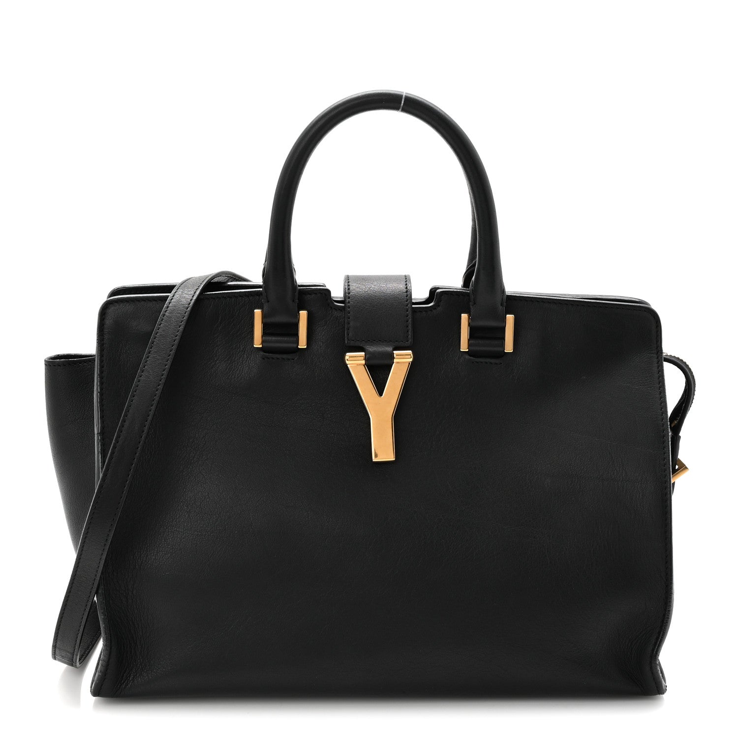 Calfskin Small Classic Y Cabas Black