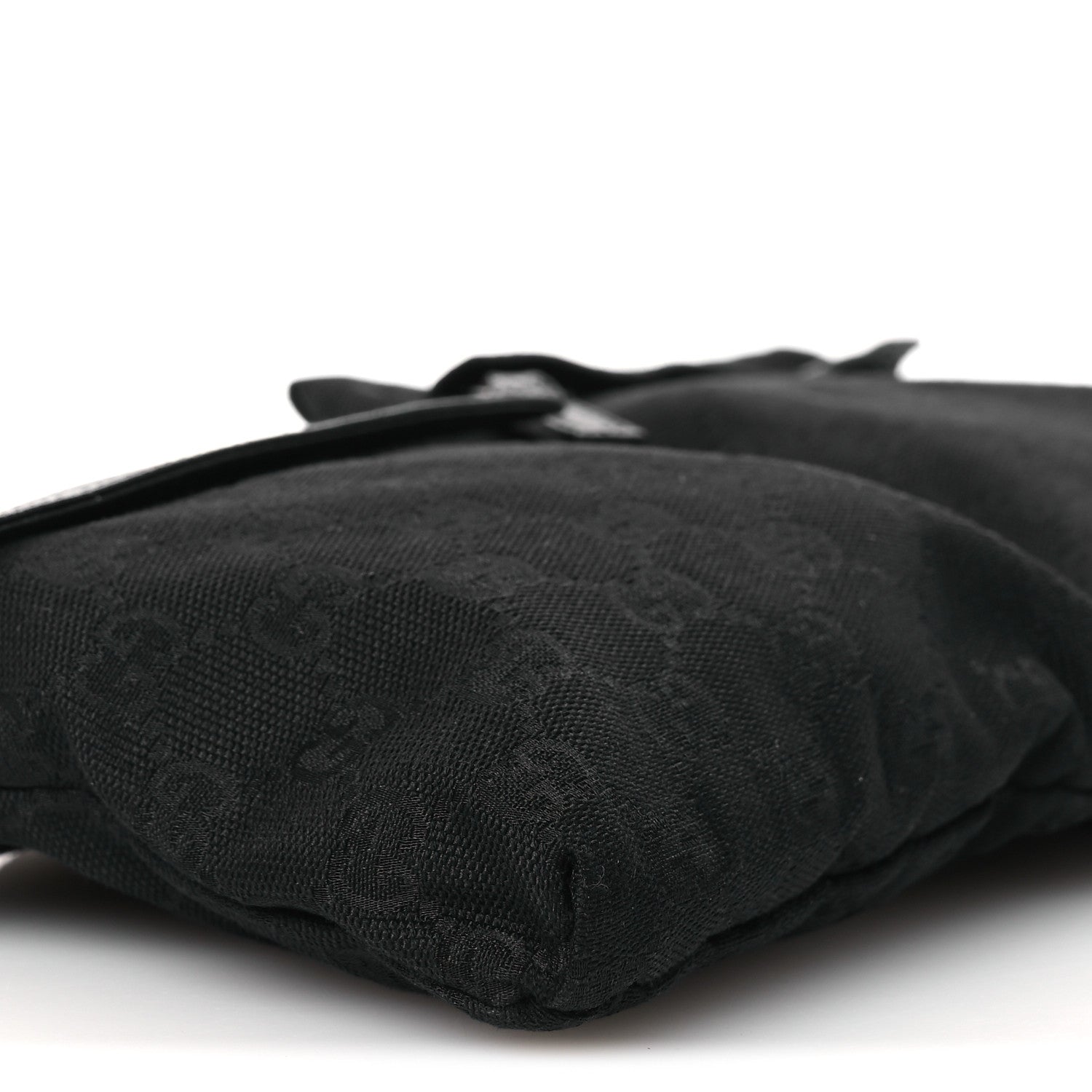 GG Monogram Double Pocket Belt Bag Black
