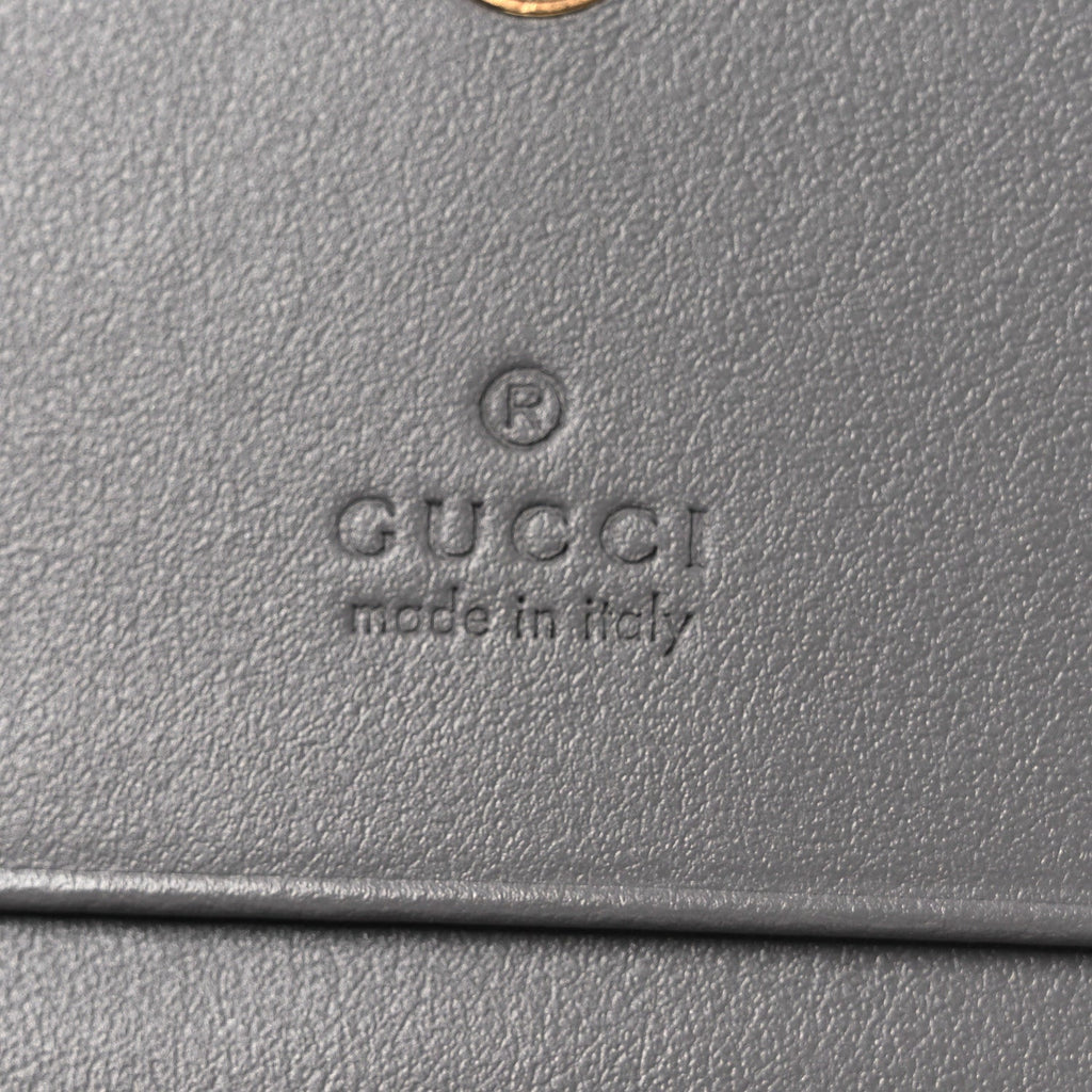 Calfskin GG Matelasse  Case Wallet Grey