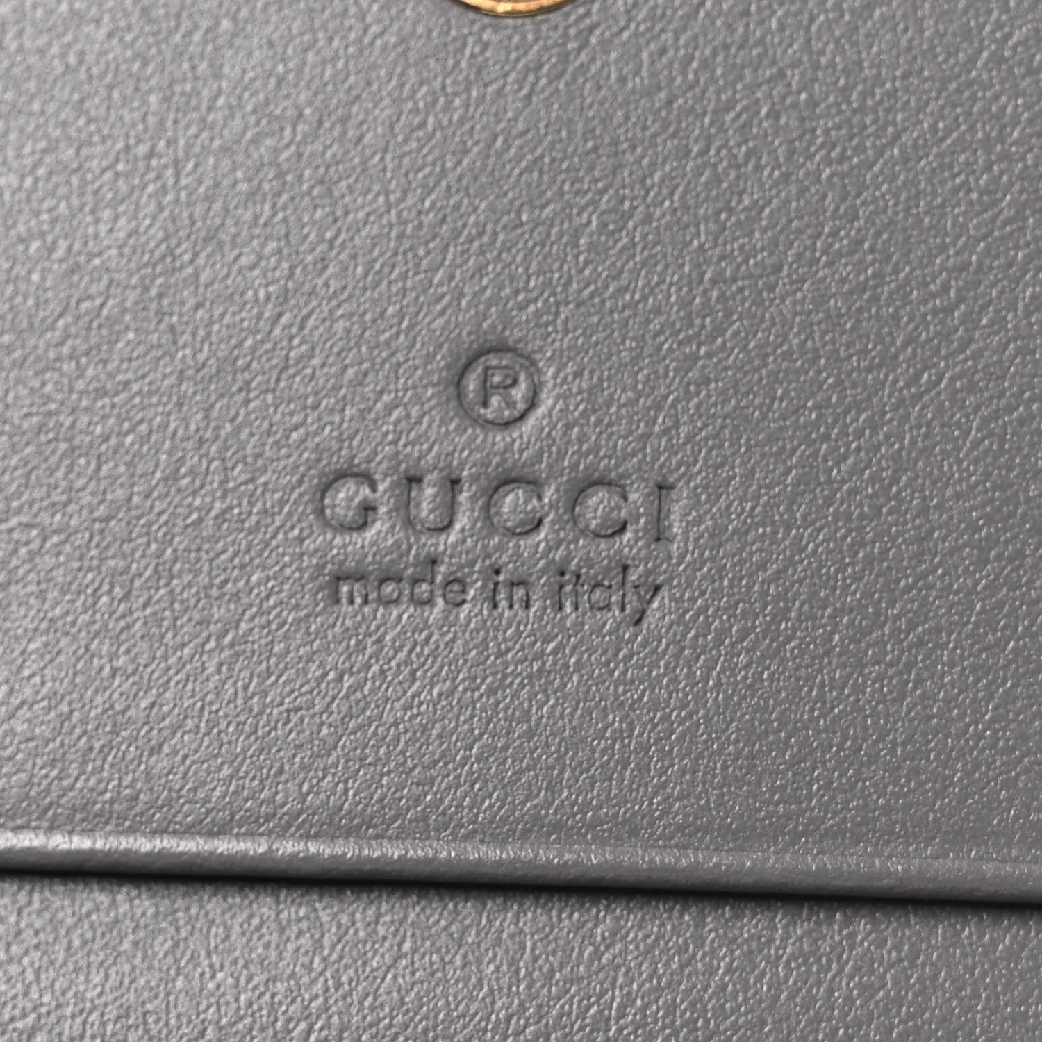 Calfskin GG Matelasse  Case Wallet Grey