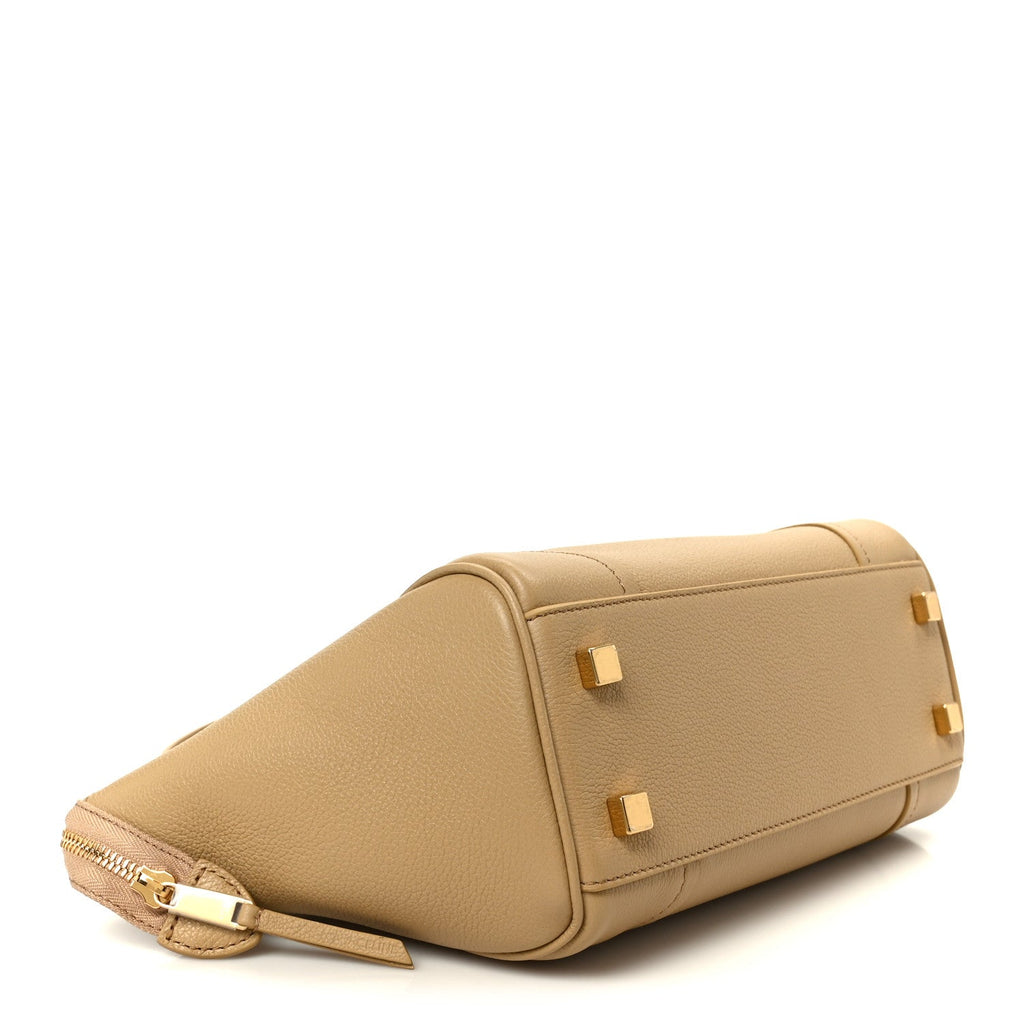 Grained Calfskin Little New Luggage Sandcastle