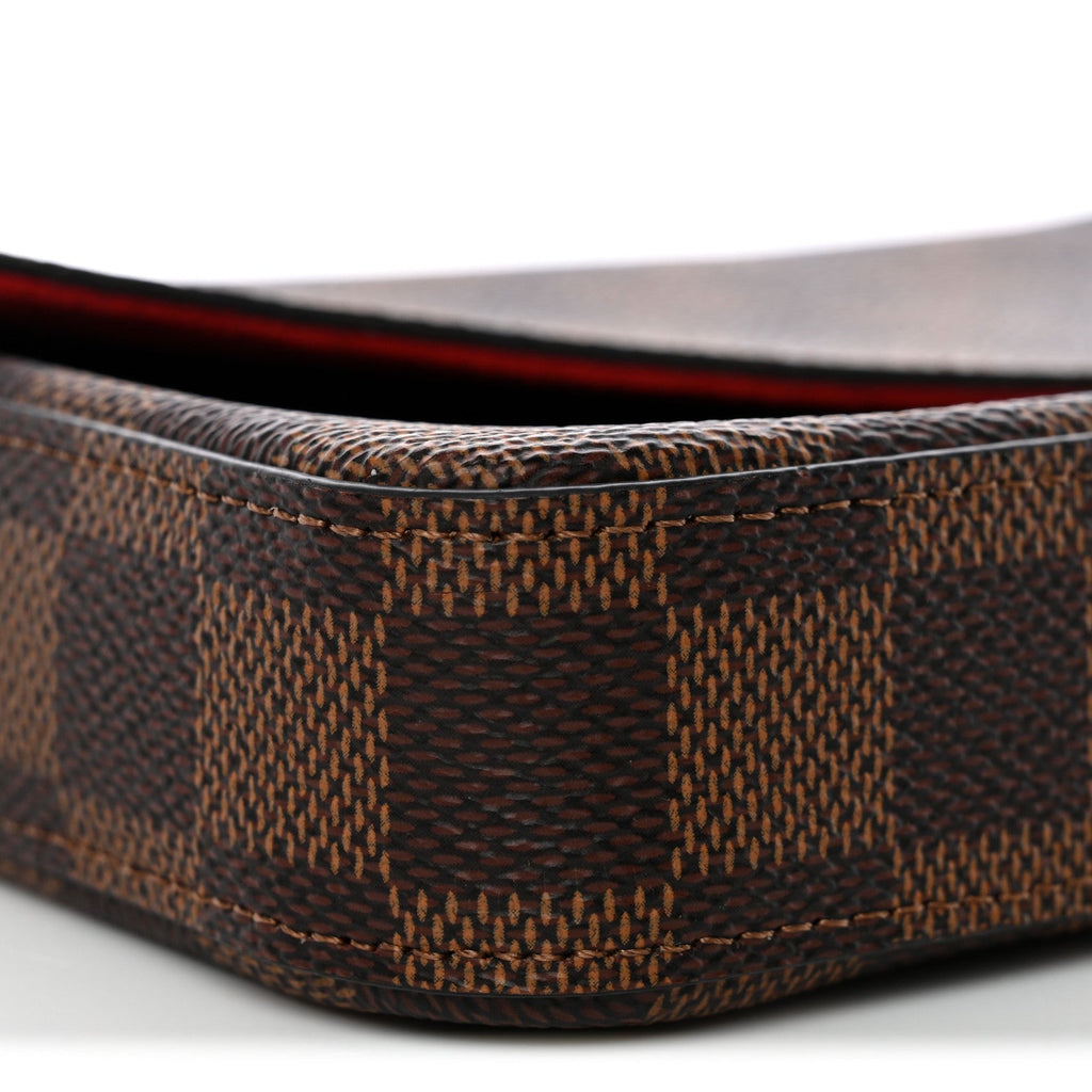 Damier Ebene Pochette Felicie Chain Wallet