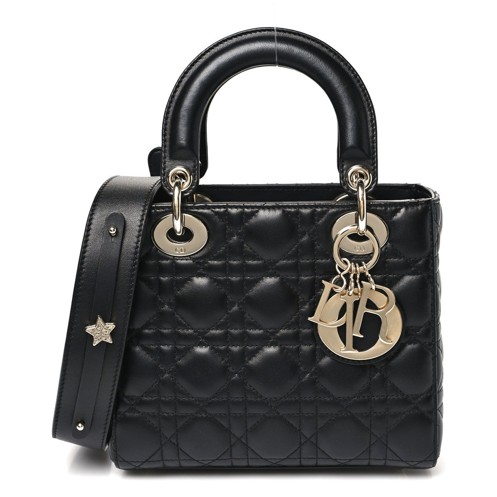 Lambskin Cannage Small My ABCDior Lady Dior Black