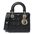 Lambskin Cannage Small My ABCDior Lady Dior Black