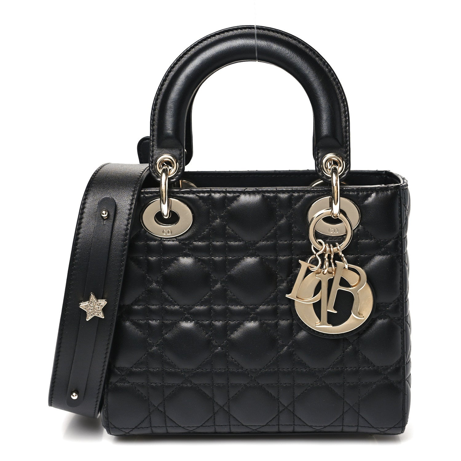 Lambskin Cannage Small My ABCDior Lady Dior Black