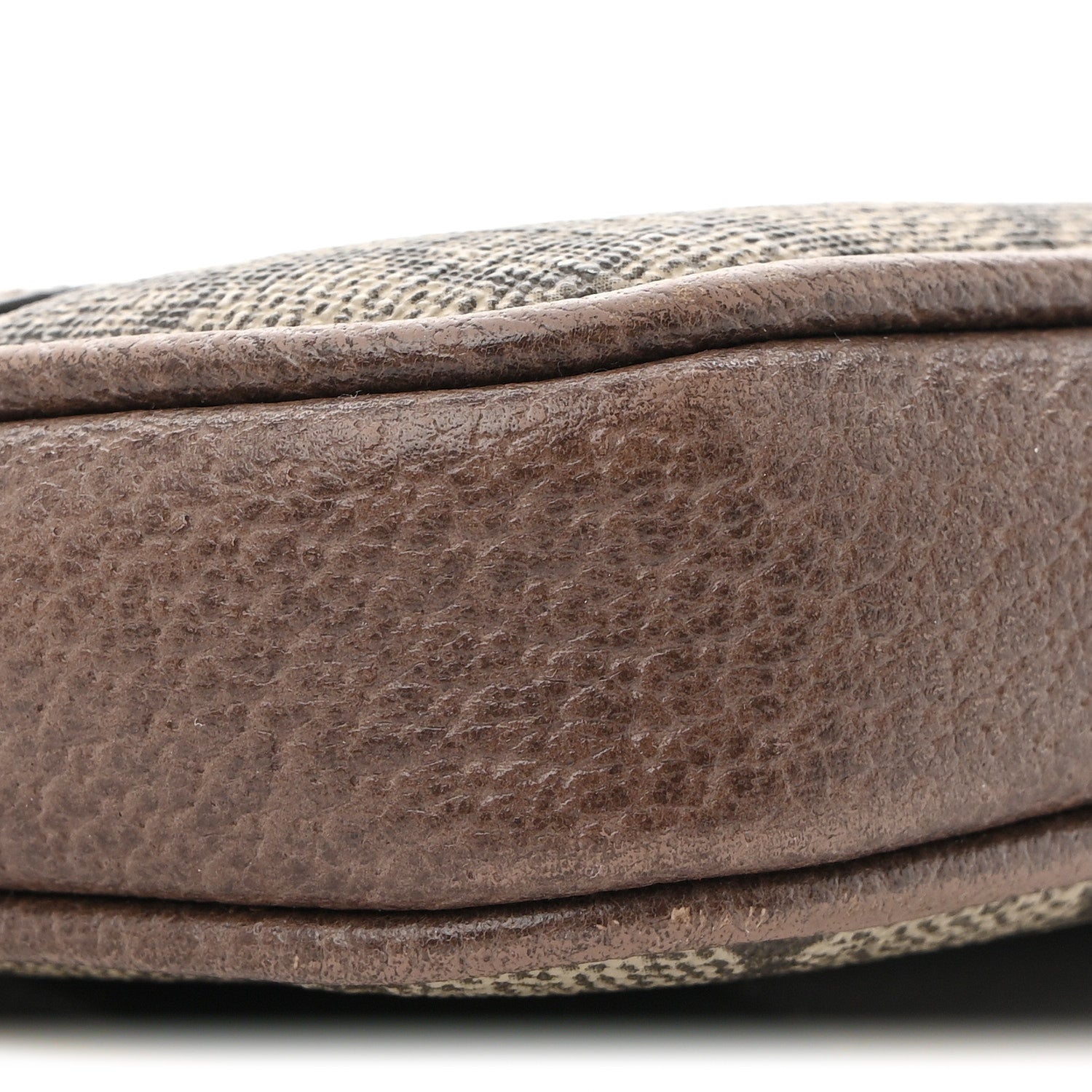 GG Supreme Monogram Ophidia Belted iPhone Case 85 34 Dark Brown