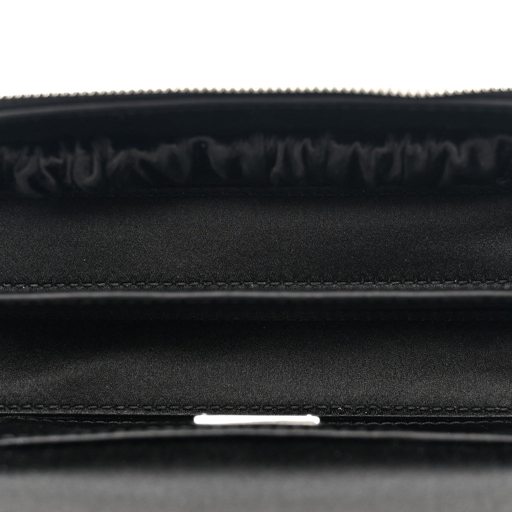 Satin Crystal Pave Medium Sicily Tubes Black