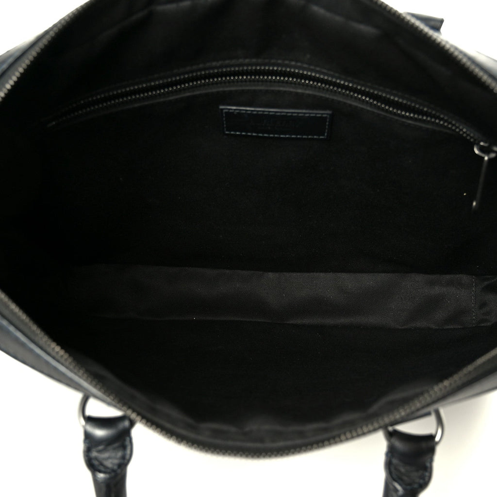 London Check Ainsworth Briefcase Dark Charcoal